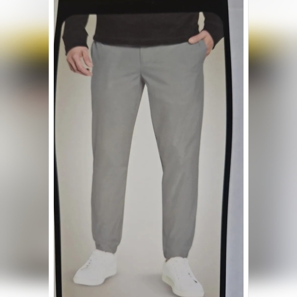 Banana Republic Men's Gray Motion Tech Hybrid Pant Water Repellent Slim Fit 30 - Picture 1 of 15